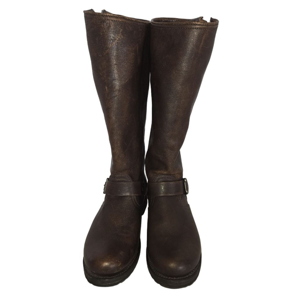 Frye 77609 Women's Veronica Slouch Leather Extendend Calf Tall Boots Size 9.5 - Picture 1 of 16